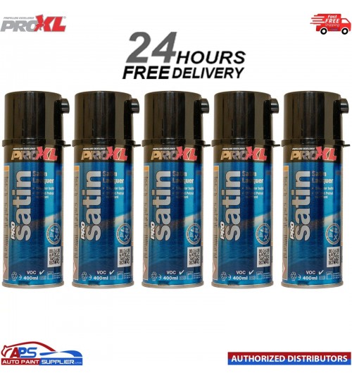 5x ProXL ProSatin 400ml Aerosol Satin Lacquer Pro XL Pro Satin